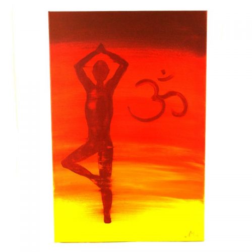 Gemälde Vrkshasana OM | Energiebilder | Spirituelle Bilder kaufen