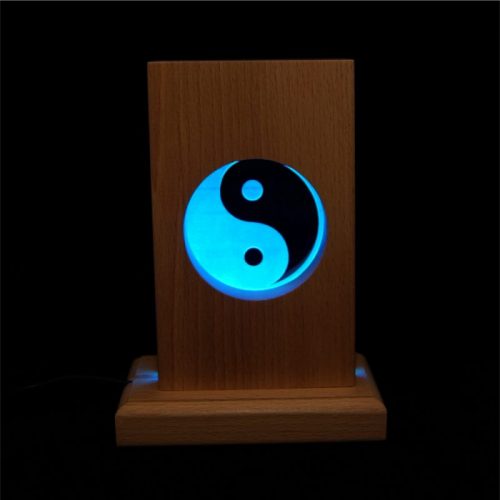 Meditationsleuchte | Stimmungslicht | Lampe| Yin Yang blau | Natur farben