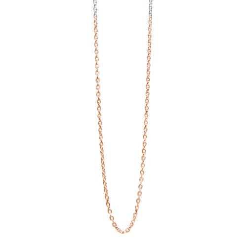 Halskette bicolor Silber Roségold Ankerkette | Ankerkette kaufen | Halskette kaufen | Yoga Schmuck | Halskette teilvergoldet Rosegold