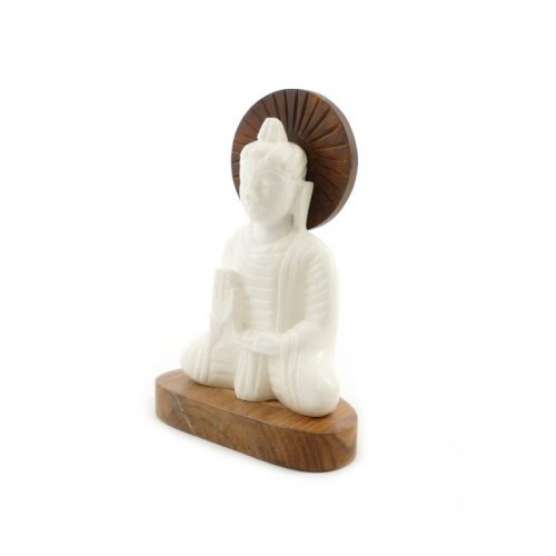 Buddha Figur Alabaster | Größe 16 cm | Buddha kaufen | Buddha Statue | Buddha Figur
