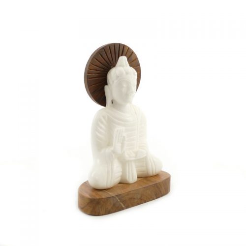 Buddha Figur Alabaster | Größe 16 cm | Buddha Statue | Buddha kaufen | Buddha Figur