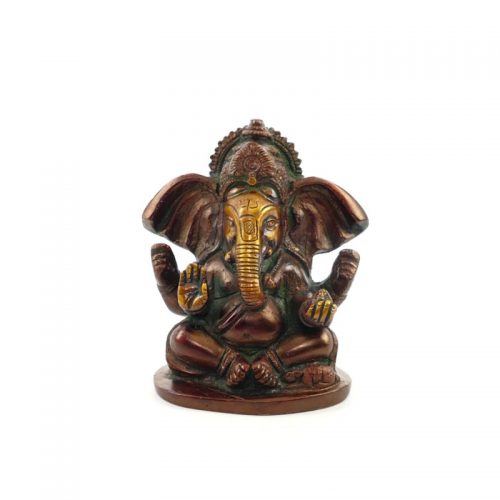 Ganesha Figur | Messing | Größe 10 cm | Ganesha Statue | Ganesha kaufen | Ganesha Figur kaufen | Yoga Stilvoll