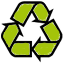 Icon Recycelt und Recyclebar