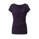 Yoga Shirt Wasserfall von Curare-dark-aubergine | Yoga Shirt | Yoga T-Shirt | Yoga Shirt Damen
