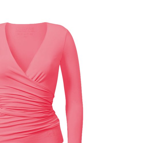Yogashirt | Warp Jacket von Curare-coral-rose