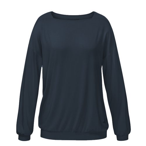 Yoga Shirt Langarm-Karree von Curare - ocean blue